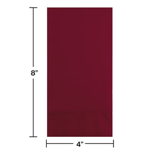 Burgundy Guest Towel, 3 Ply, 16 ct Party Decoration