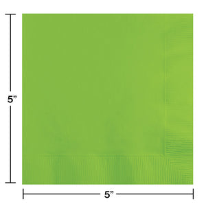 Fresh Lime Beverage Napkin, 3 Ply, 50 ct Party Decoration