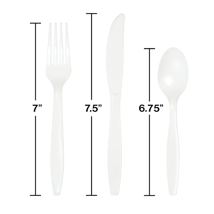 Disposable Matte Black Flatware 24 Ct