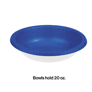 Cobalt Paper Bowls 20 Oz., 20 ct