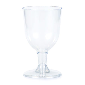 Clear Plastic Wine Glasses 5 Oz, 6 ct by Creative Converting