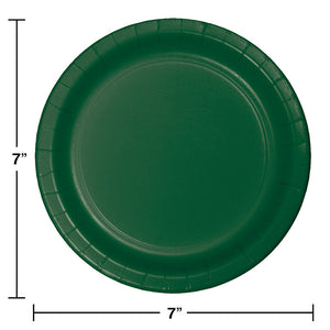 Hunter Green Dessert Plates, 24 ct Party Decoration