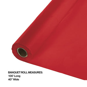 Classic Red Banquet Roll 40" X 100' Party Decoration