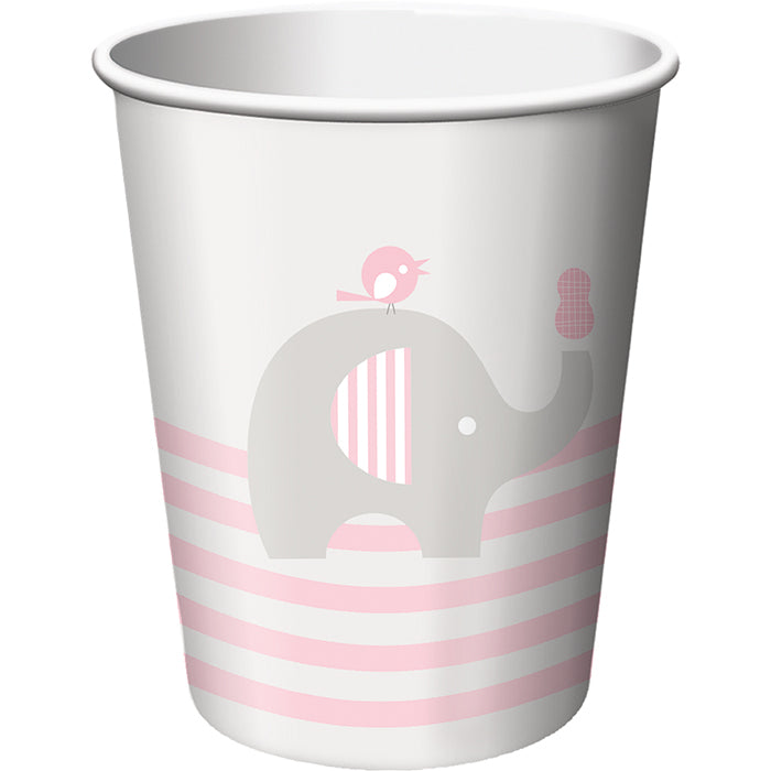 Creative Converting Little Peanut Girl Elephant Baby Shower Decorations Kit