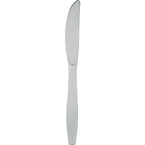 Shimmering Silver Plastic Knives, 50 ct by Creative Converting