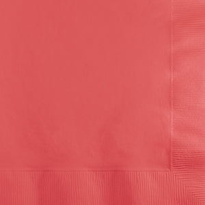 Coral Beverage Napkin 2Ply, 50 ct by Creative Converting