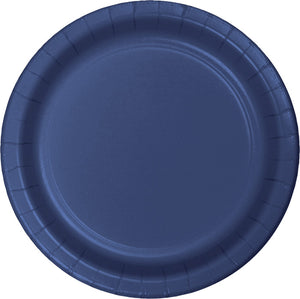 Navy Blue Banquet Plates, 24 ct