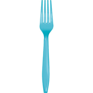 Bermuda Blue Plastic Forks, 50 ct