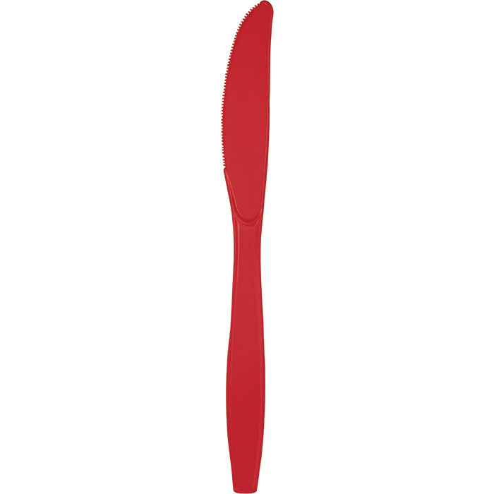 Classic Red Plastic Knives (50/Pkg)